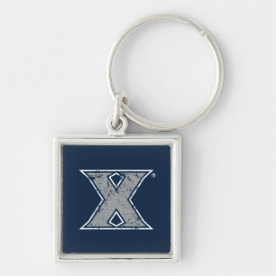 Xavier University Distressed Logo Keychain