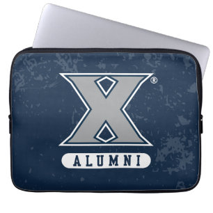 Xavier University Distressed Logo Laptop Sleeve