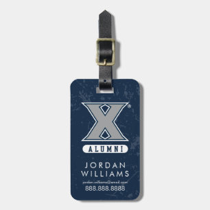 Xavier University Distressed Logo Luggage Tag