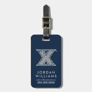 Xavier University Distressed Logo Luggage Tag