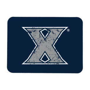 Xavier University Distressed Logo Magnet