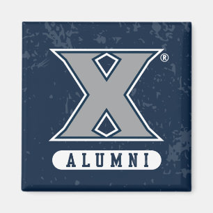 Xavier University Distressed Logo Magnet