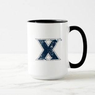Xavier University Distressed Logo Mug