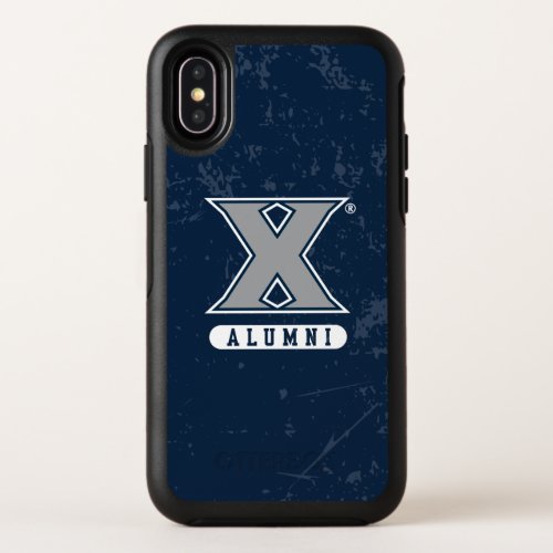 Xavier University Distressed Logo OtterBox Symmetry iPhone XS Case