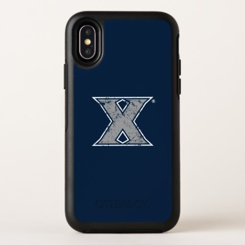 Xavier University Distressed Logo OtterBox Symmetry iPhone XS Case