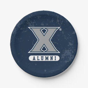 Xavier University Distressed Logo Paper Plates