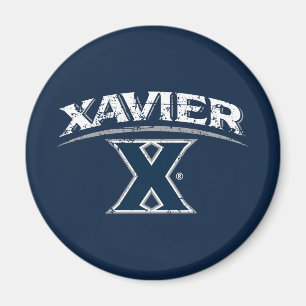 Xavier University Distressed Magnet