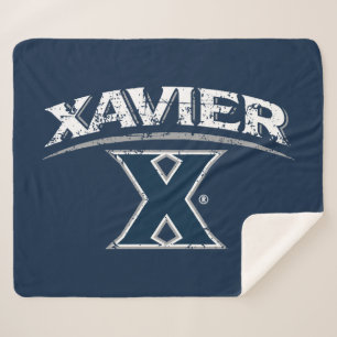 Xavier University Distressed Sherpa Blanket
