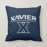 Xavier University Distressed Throw Pillow<br><div class="desc">Check out these Xavier University Mark designs! Show off your Xavier University Pride with these new University products. These make the perfect gifts for the Xavier student, alumni, family, friend or fan in your life. All of these Zazzle products are customizable with your name, class year, or club. Go Musketeers!...</div>