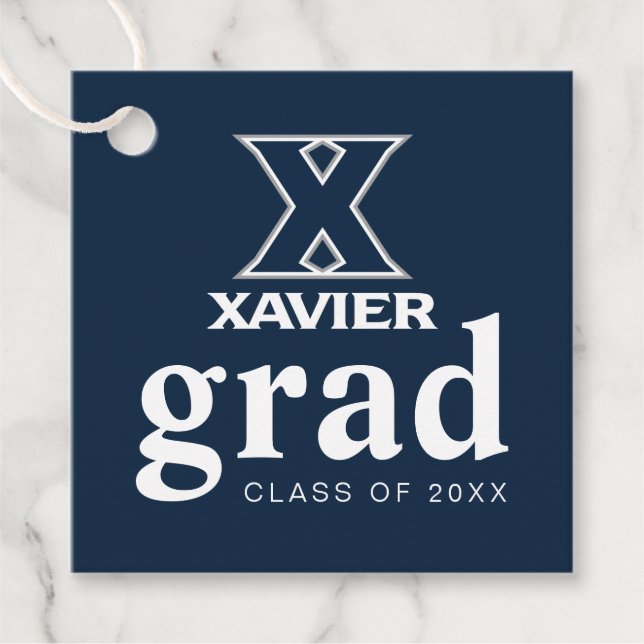 Xavier University Graduation Favor Tags (Front)