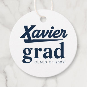 Xavier University Graduation Favor Tags