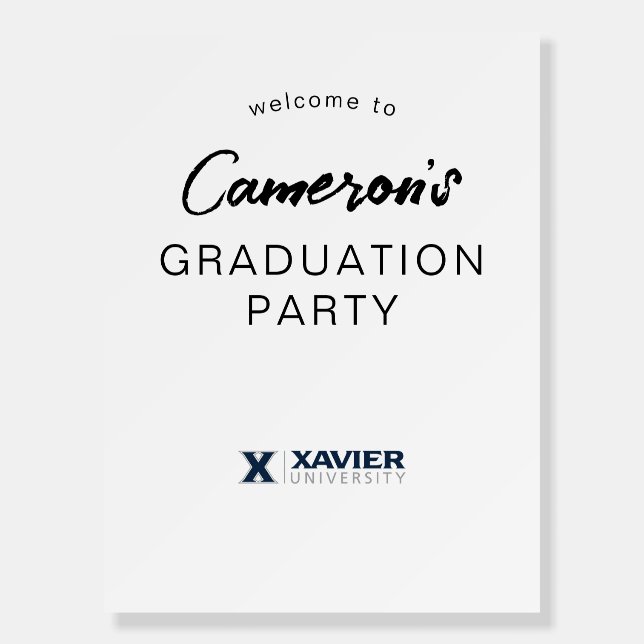 Xavier University Graduation Foam Board (Front)