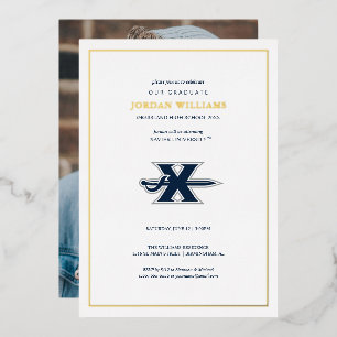 Xavier University Graduation Foil Invitation