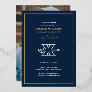 Xavier University Graduation Foil Invitation