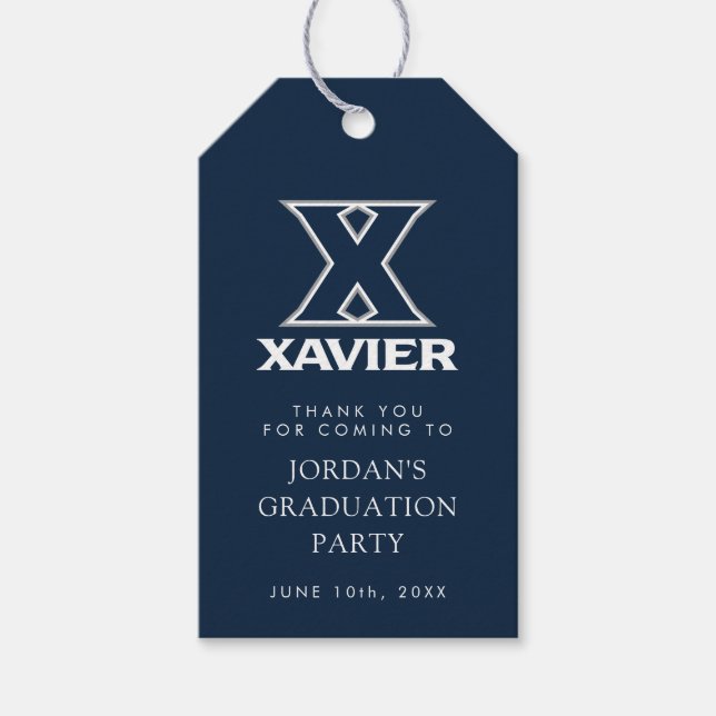 Xavier University Graduation Gift Tags (Front)