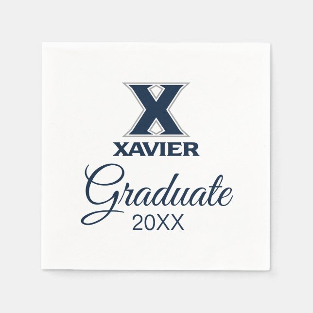 Xavier University Graduation Napkins (Front)