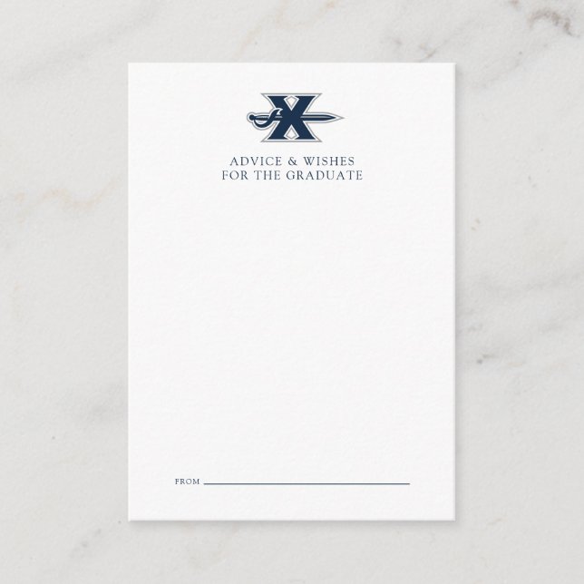 Xavier University Graduation Note Card (Front)