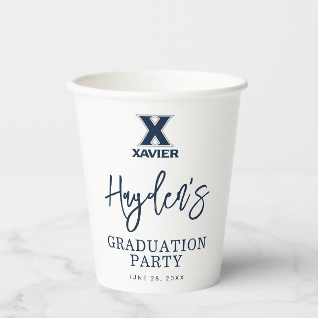 Xavier University Graduation Paper Cups (Front)