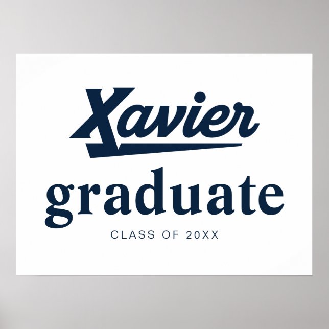 Xavier University Graduation Poster (Front)