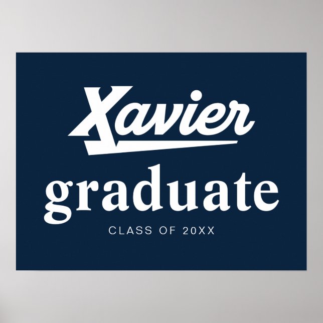 Xavier University Graduation Poster (Front)