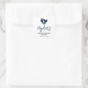 Xavier University Graduation Square Sticker