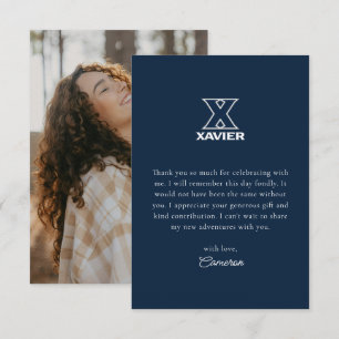 Xavier University Graduation Thank You Card