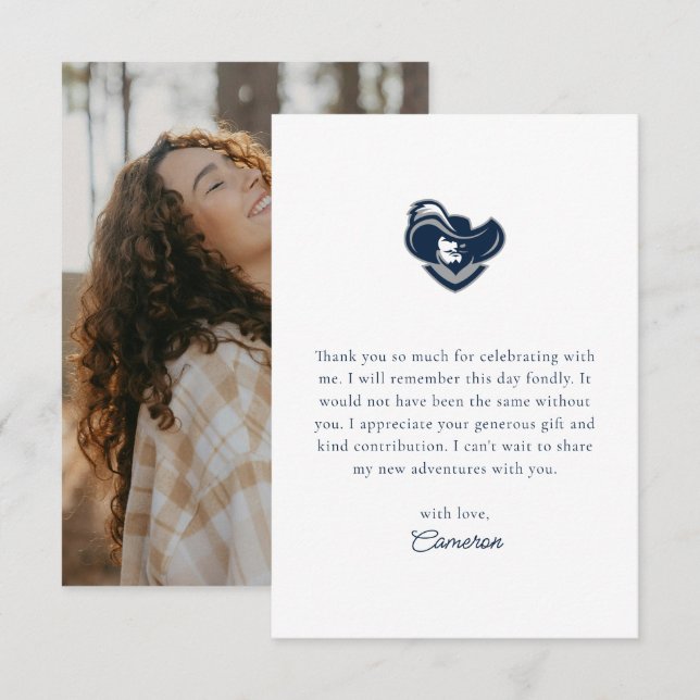 Xavier University Graduation Thank You Card (Front/Back)