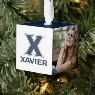 Xavier University Holiday 6 Cube Ornament