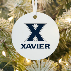 Xavier University Holiday 6 Metal Ornament