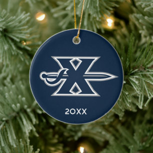 Xavier University Holiday Ceramic Ornament