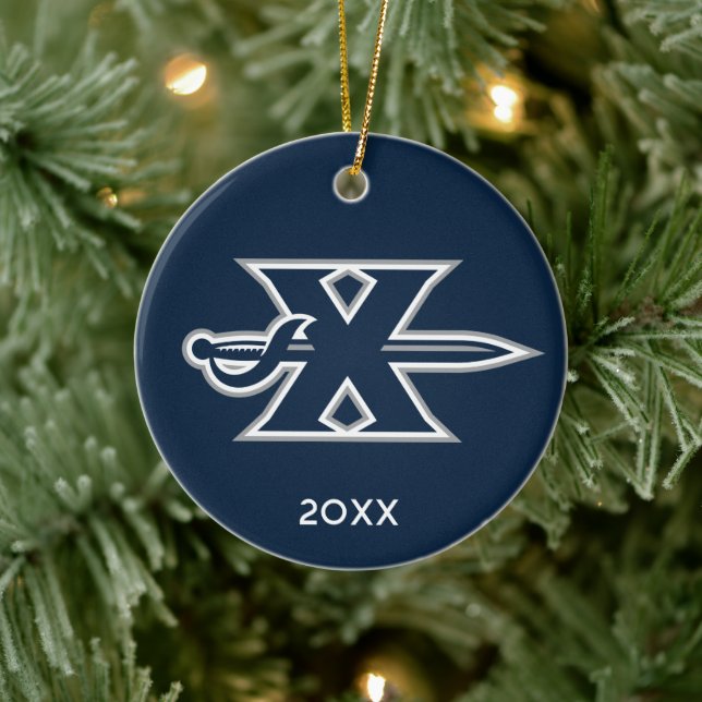 Xavier University Holiday Ceramic Ornament (Tree)