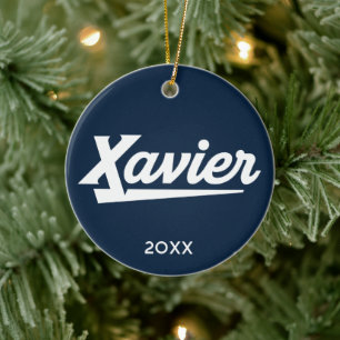 Xavier University Holiday Ceramic Ornament