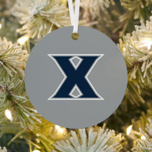 Xavier University Holiday Metal Ornament