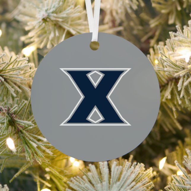 Xavier University Holiday Metal Ornament (Insitu)