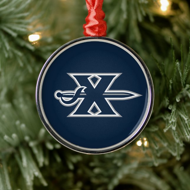 Xavier University Holiday Metal Ornament (Tree)
