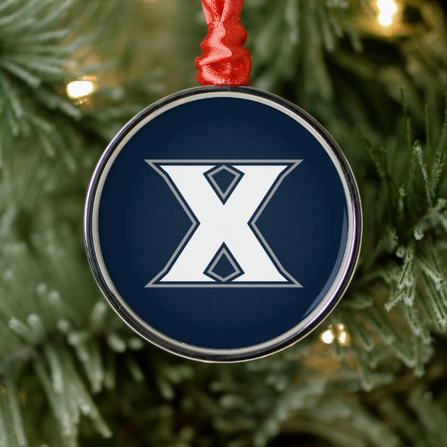 Xavier University Holiday Metal Ornament (Tree)