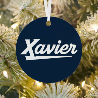 Xavier University Holiday Metal Ornament