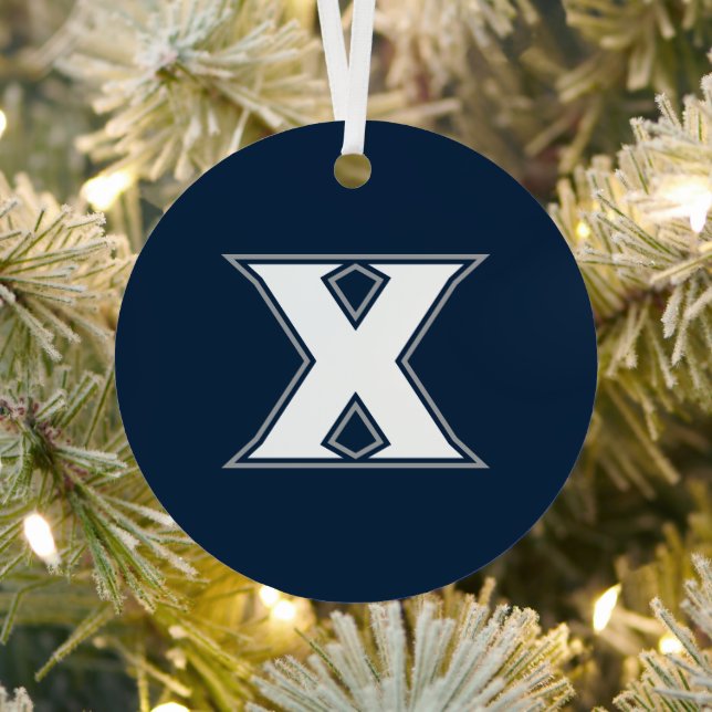 Xavier University Holiday Metal Ornament (Insitu)