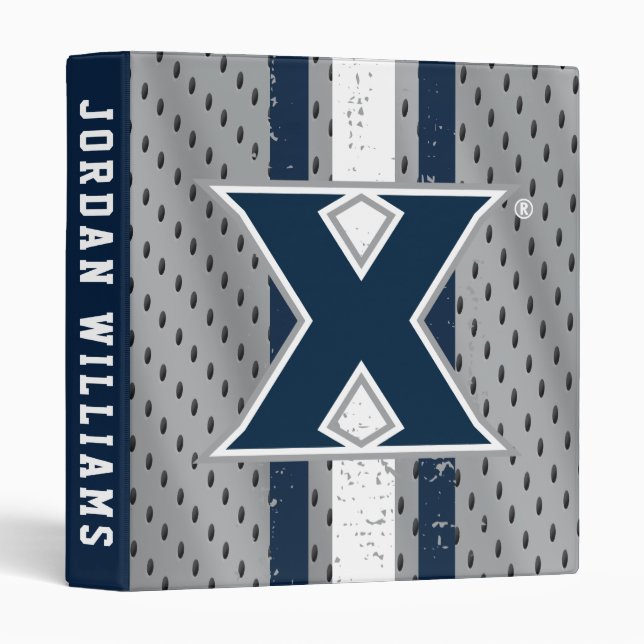 Xavier University Jersey 3 Ring Binder (Front/Spine)