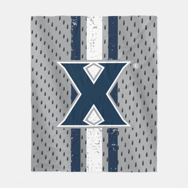 Xavier University Jersey Fleece Blanket (Front)