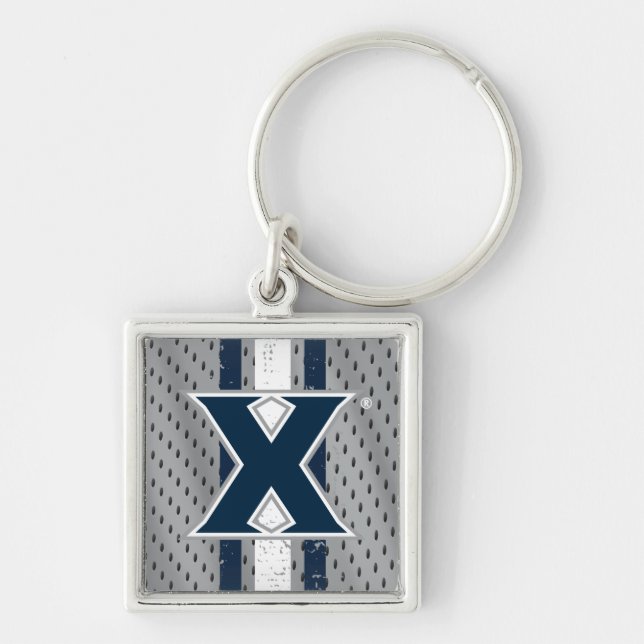 Xavier University Jersey Keychain (Front)