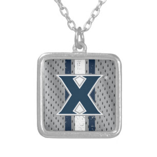 Xavier University Jersey Silver Plated Necklace