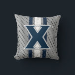 Xavier University Jersey Throw Pillow<br><div class="desc">Check out these Xavier University Mark designs! Show off your Xavier University Pride with these new University products. These make the perfect gifts for the Xavier student, alumni, family, friend or fan in your life. All of these Zazzle products are customizable with your name, class year, or club. Go Musketeers!...</div>