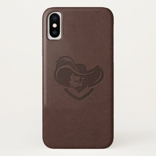 Xavier University Leather Case-Mate iPhone Case (Back)