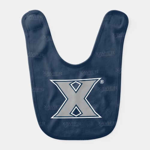 Xavier University Logo Watermark Baby Bib