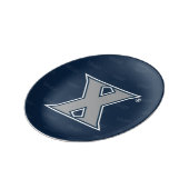 Xavier University Logo Watermark Dinner Plate (Side)