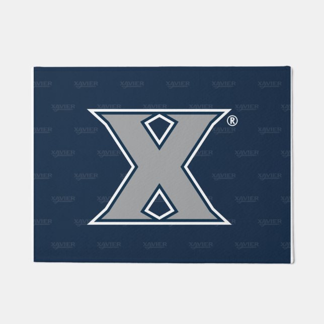Xavier University Logo Watermark Doormat (Front)