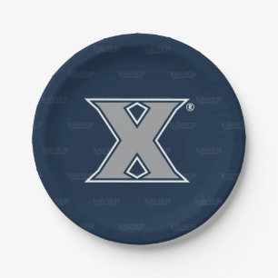 Xavier University Logo Watermark Paper Plates