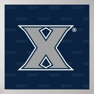 Xavier University Logo Watermark Poster