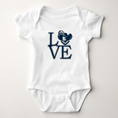 Xavier University Love Baby Bodysuit
